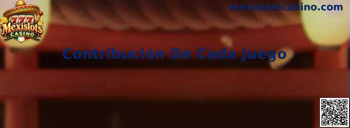 Información sobre Contribución De Cada Juego en Mexislots Casino